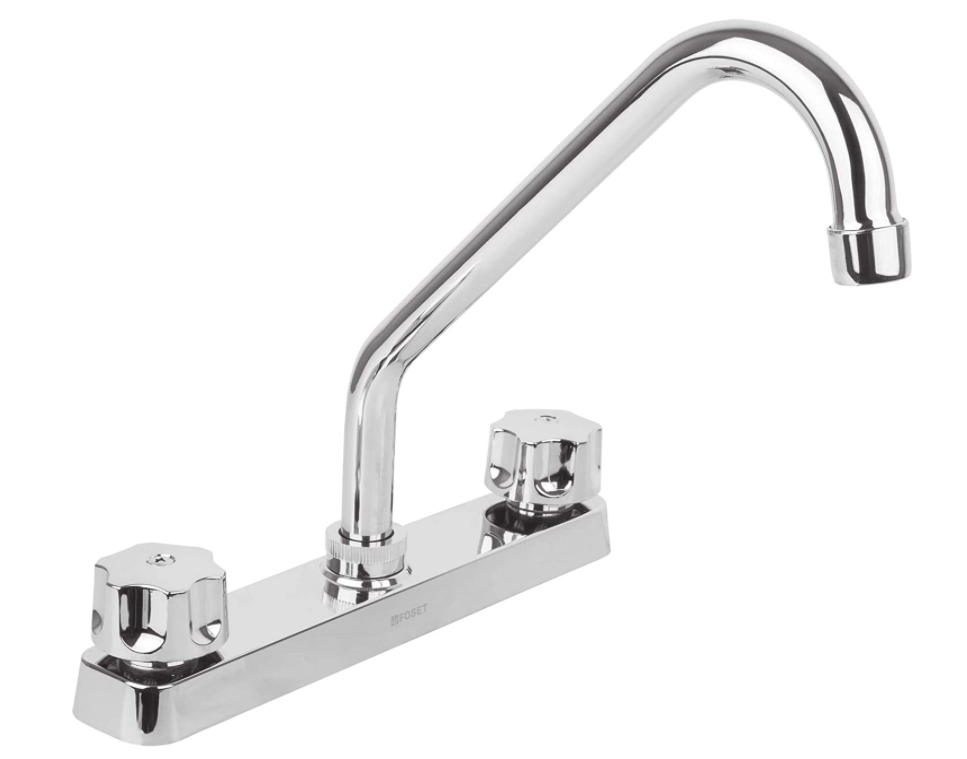 Mezcladora plástica 8" para fregadero, Cuello largo Foset Basic FP-318