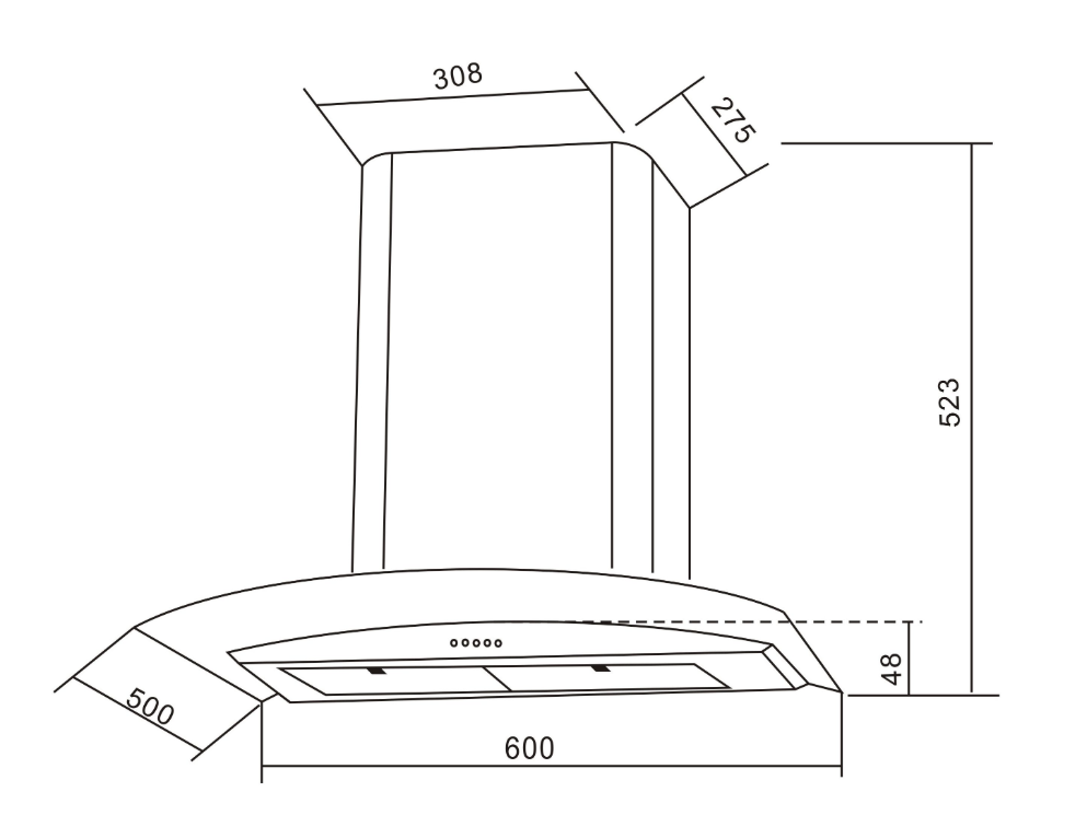 Campana Extractora de Pared EB-331