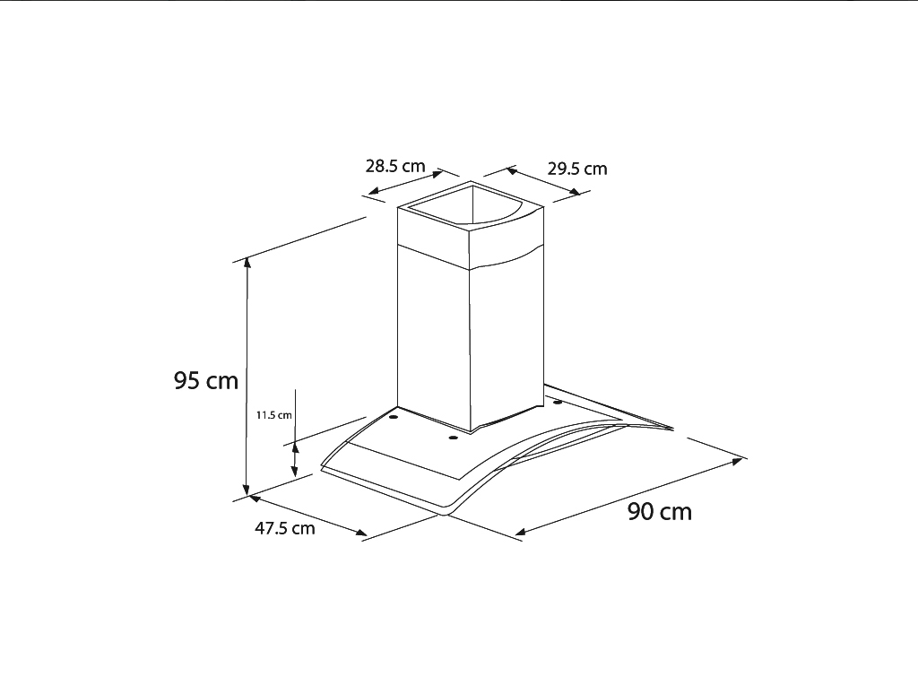 Campana Extractora de Pared EB-388C